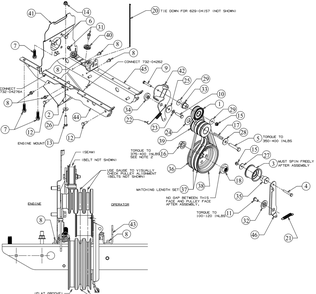 Drive Diagram and Parts List for 21A-70M8756 2016 Cub Cadet Tiller